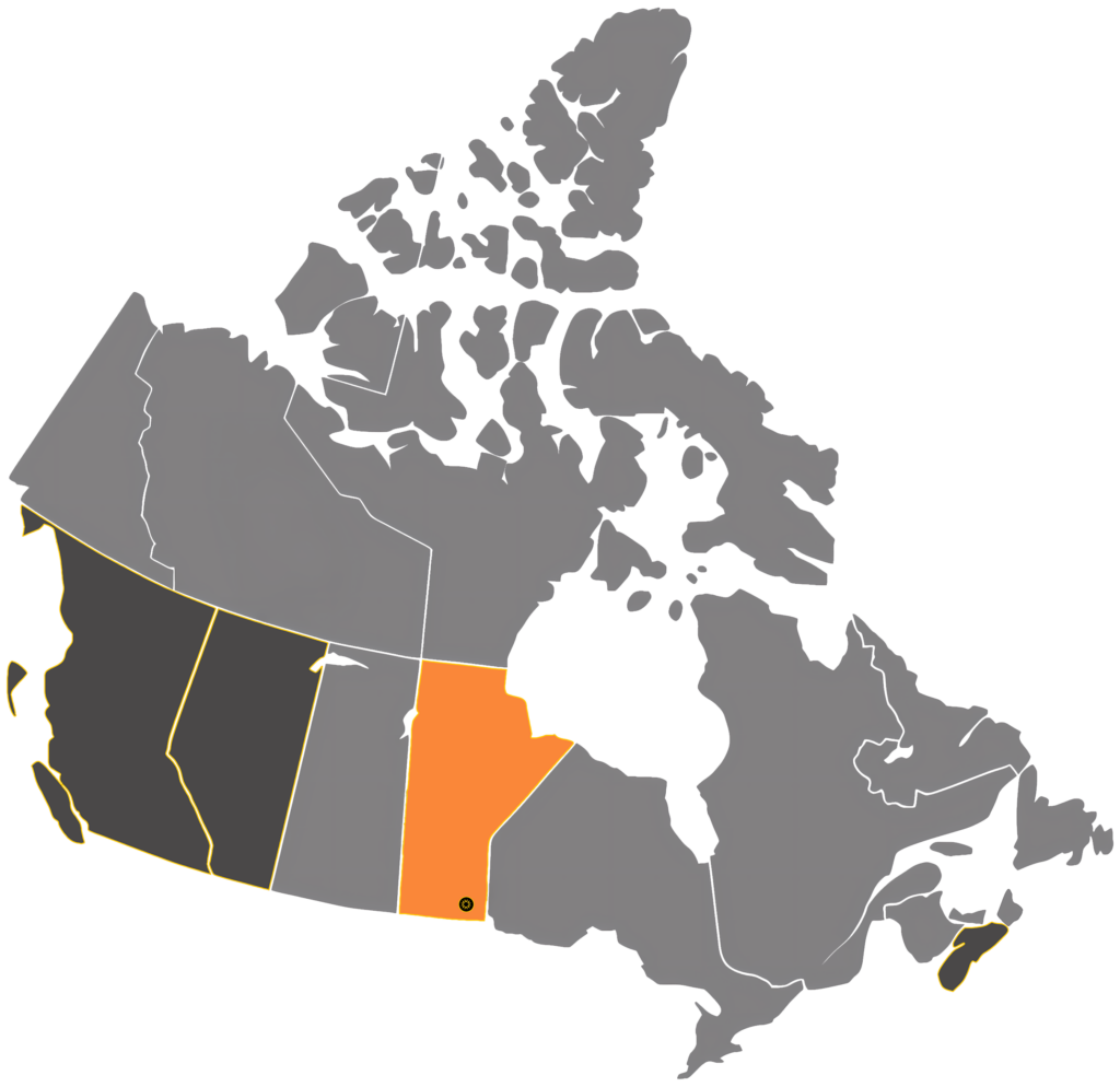 Canada Map Larger Cropped Orange MB